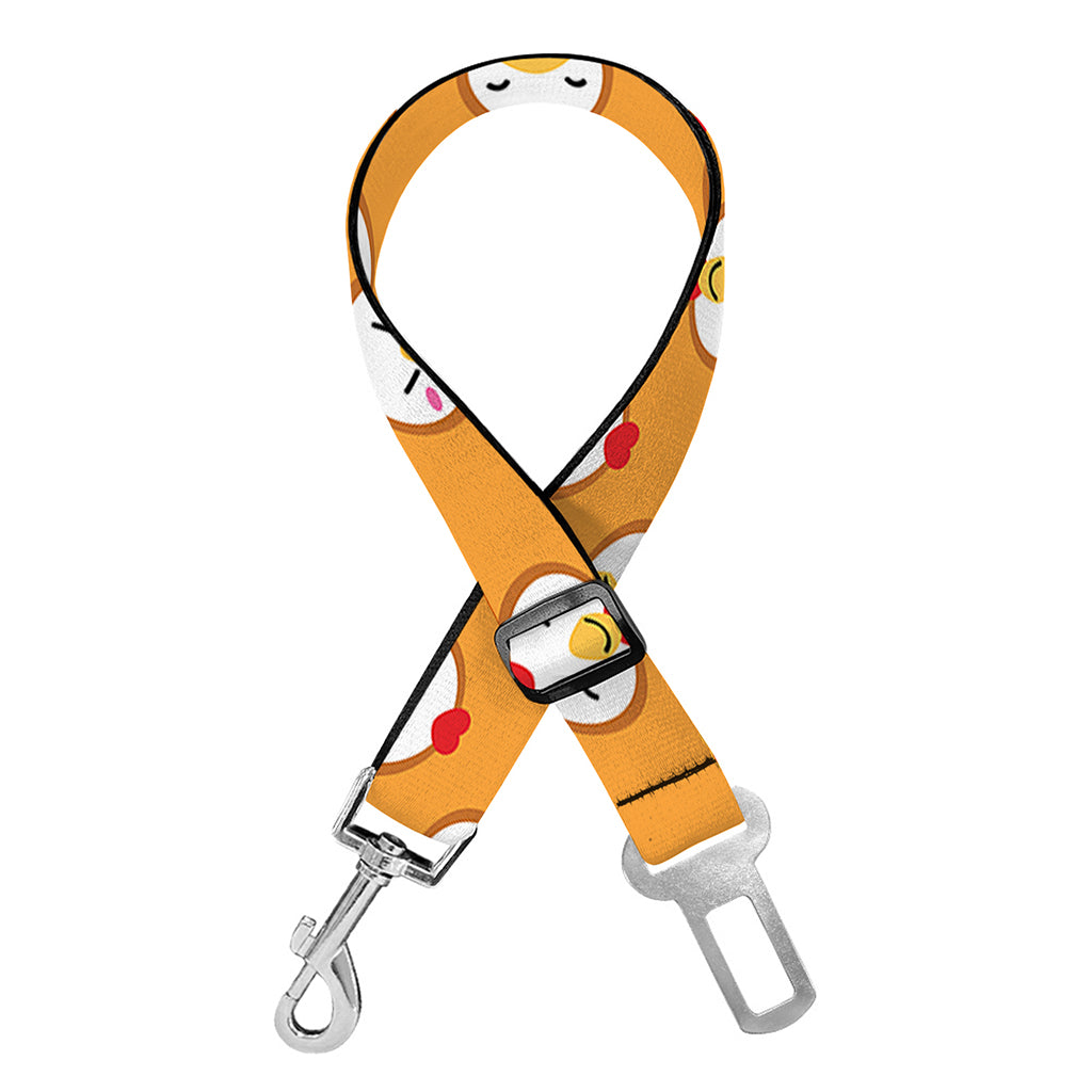Cute Chicken Emoji Pattern Print Dog Seat Belt