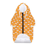 Cute Chicken Emoji Pattern Print Dog Zip Up Hoodie