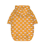 Cute Chicken Emoji Pattern Print Dog Zip Up Hoodie
