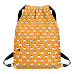 Cute Chicken Emoji Pattern Print Drawstring Backpack