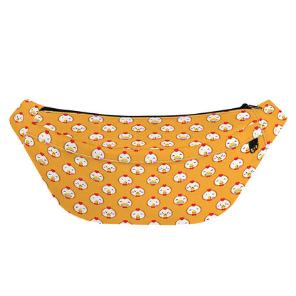 Cute Chicken Emoji Pattern Print Fanny Pack