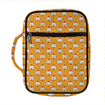 Cute Chicken Emoji Pattern Print Front Pocket Bible Bag