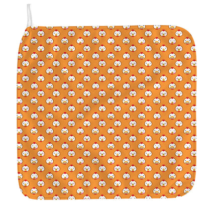 Cute Chicken Emoji Pattern Print Hand Towel