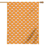 Cute Chicken Emoji Pattern Print House Flag