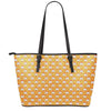 Cute Chicken Emoji Pattern Print Leather Tote Bag