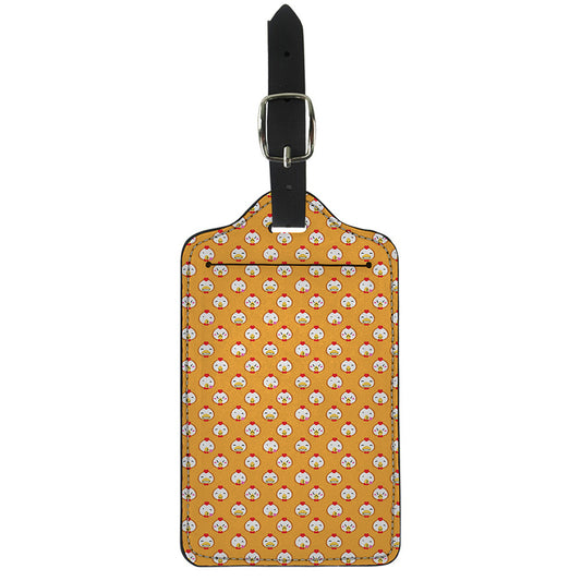 Cute Chicken Emoji Pattern Print Luggage Tag