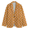 Cute Chicken Emoji Pattern Print Men's Blazer