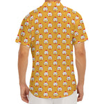 Cute Chicken Emoji Pattern Print Men's Deep V-Neck Shirt