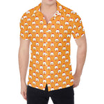 Cute Chicken Emoji Pattern Print Men's Shirt