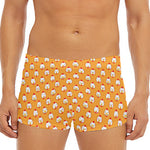 Cute Chicken Emoji Pattern Print Men's Short Boxer Briefs