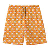 Cute Chicken Emoji Pattern Print Men's Swim Trunks