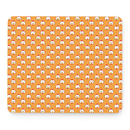Cute Chicken Emoji Pattern Print Mouse Pad
