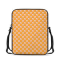 Cute Chicken Emoji Pattern Print Rectangular Crossbody Bag