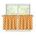 Cute Chicken Emoji Pattern Print Tier Curtains