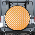 Cute Chicken Emoji Pattern Print Tire Cover