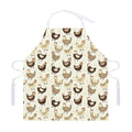 Cute Chicken Pattern Print Adjustable Apron