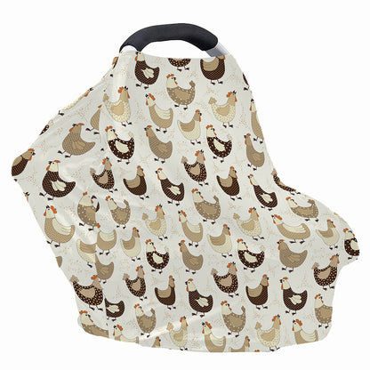 Cute Chicken Pattern Print Baby Seat Cover