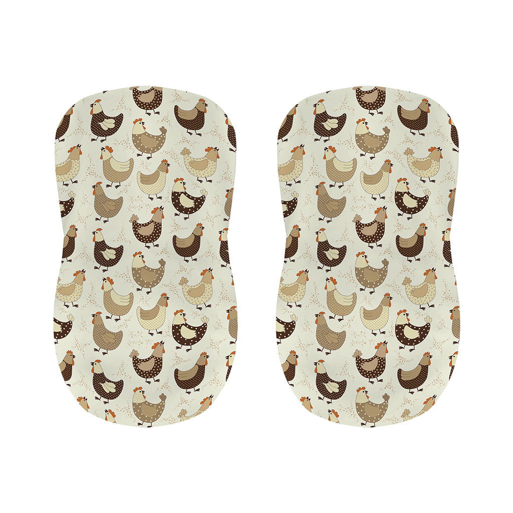 Cute Chicken Pattern Print Bar Stool Covers