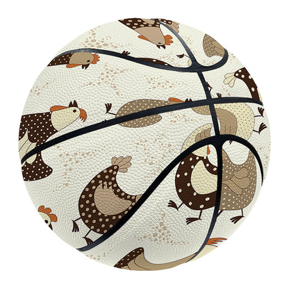 Cute Chicken Pattern Print Basketball