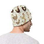 Cute Chicken Pattern Print Beanie