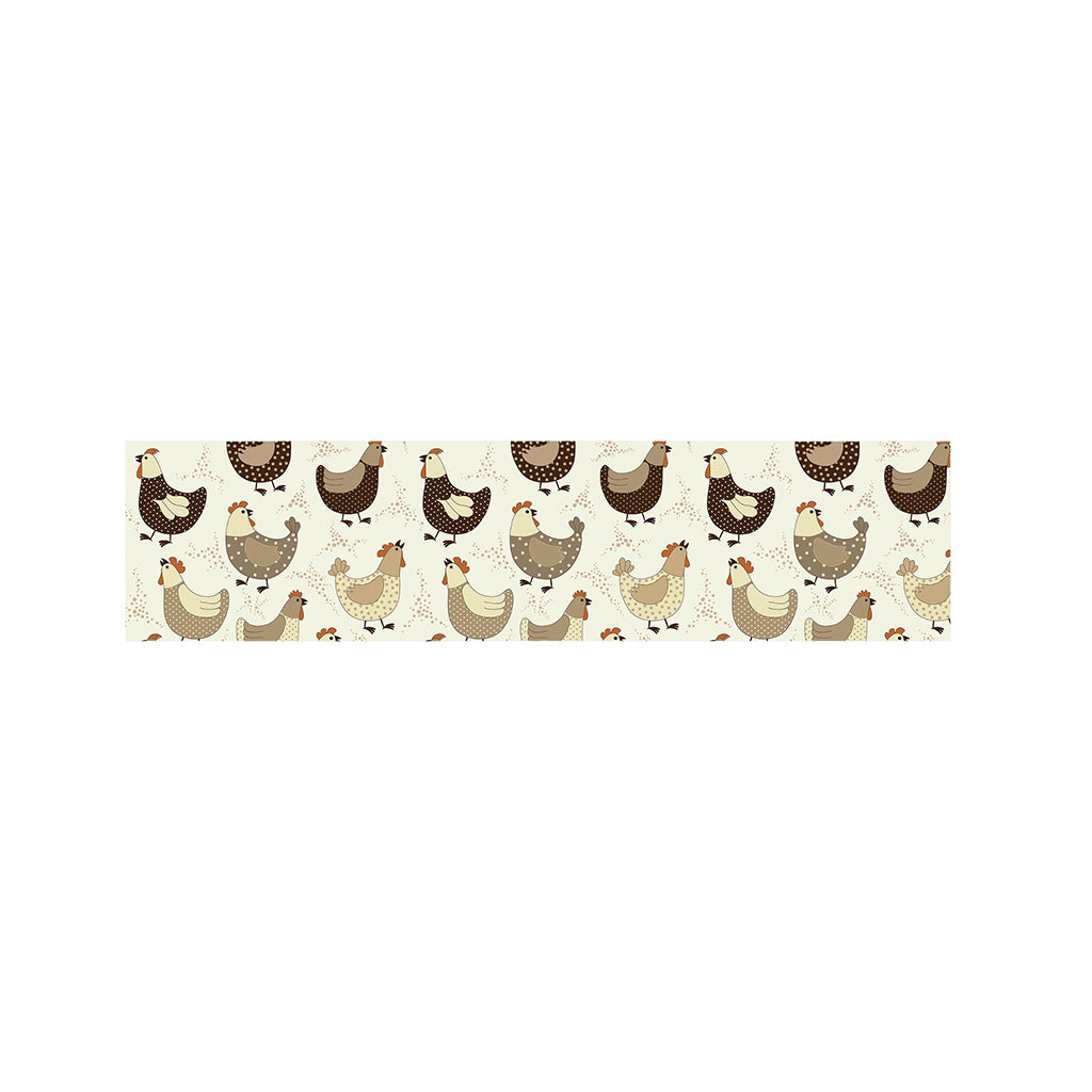 Cute Chicken Pattern Print Bed Runner