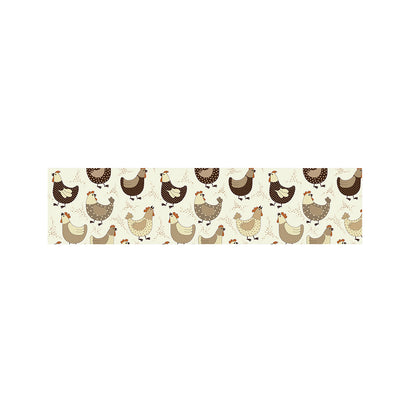Cute Chicken Pattern Print Bed Runner