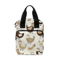 Cute Chicken Pattern Print Bible Tote Bag
