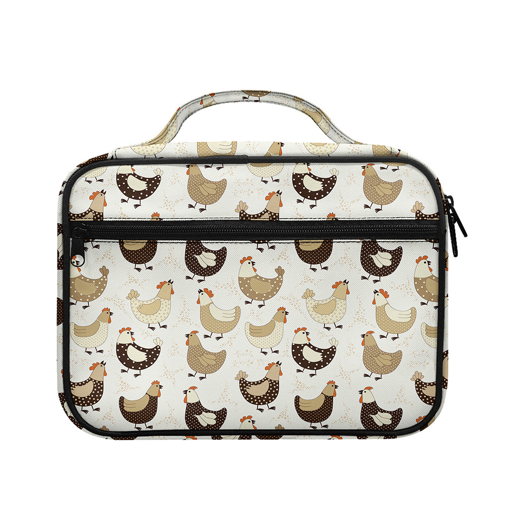 Cute Chicken Pattern Print Briefcase Bible Bag
