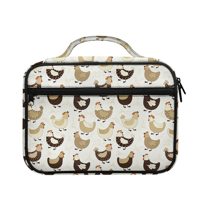 Cute Chicken Pattern Print Briefcase Bible Bag