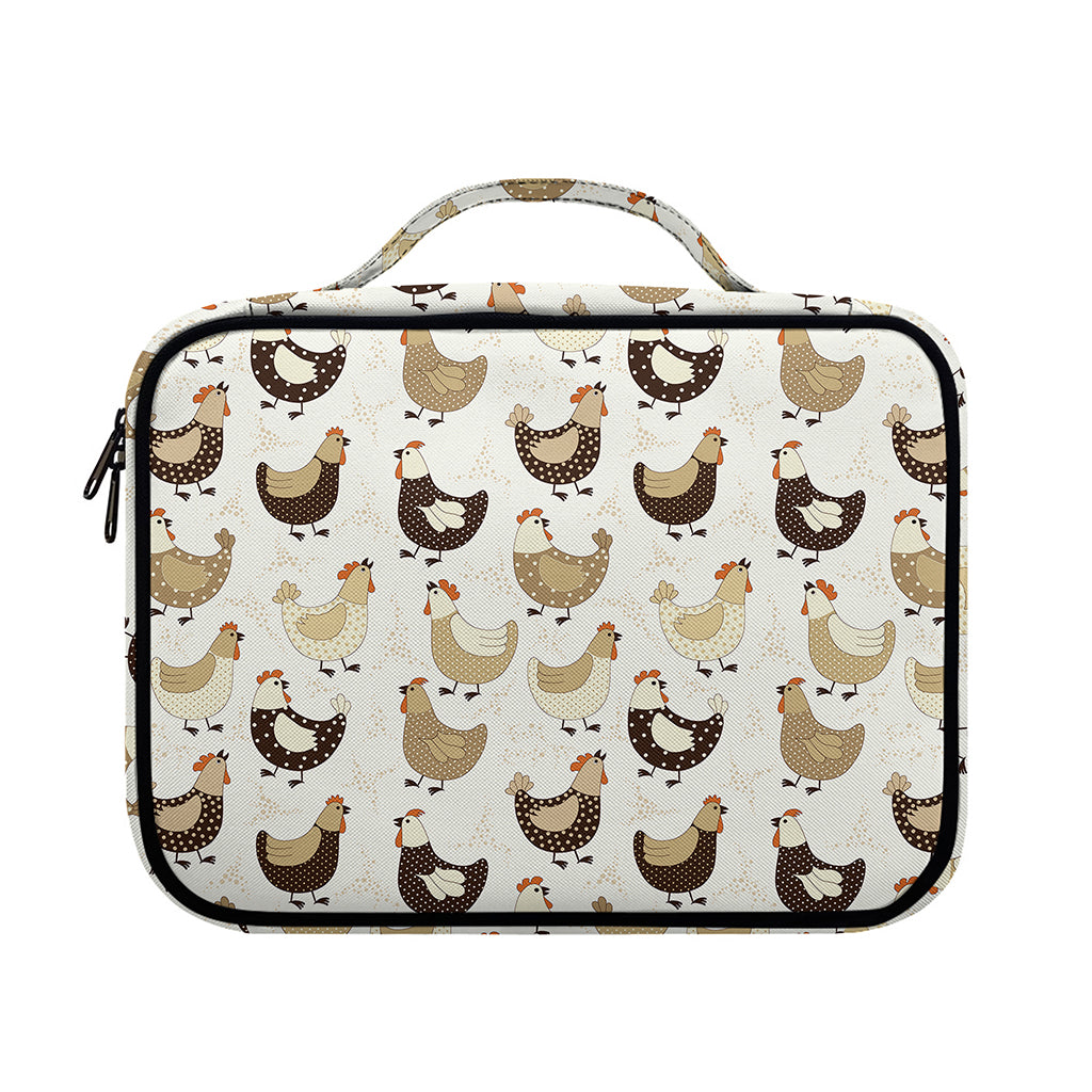 Cute Chicken Pattern Print Briefcase Bible Bag