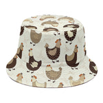 Cute Chicken Pattern Print Bucket Hat