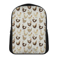 Cute Chicken Pattern Print Casual Backpack