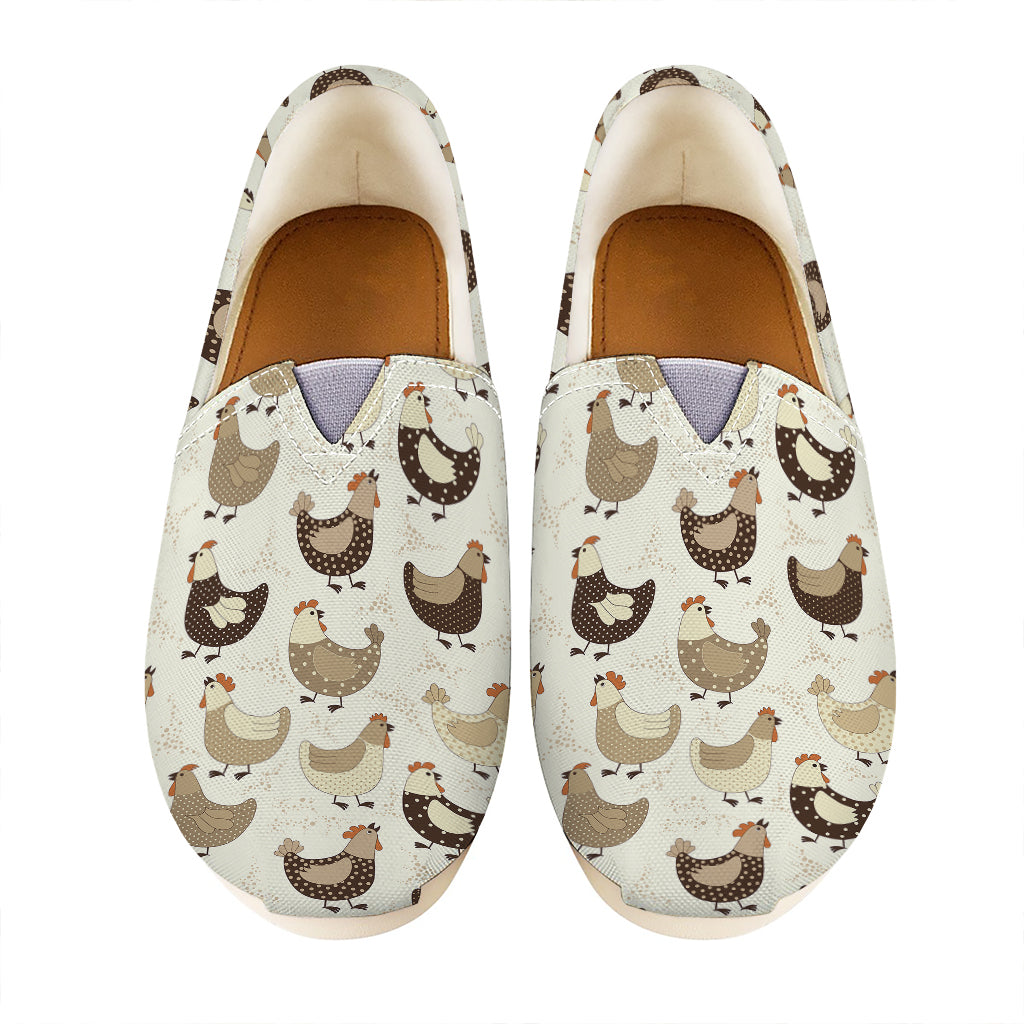 Cute Chicken Pattern Print Casual Shoes
