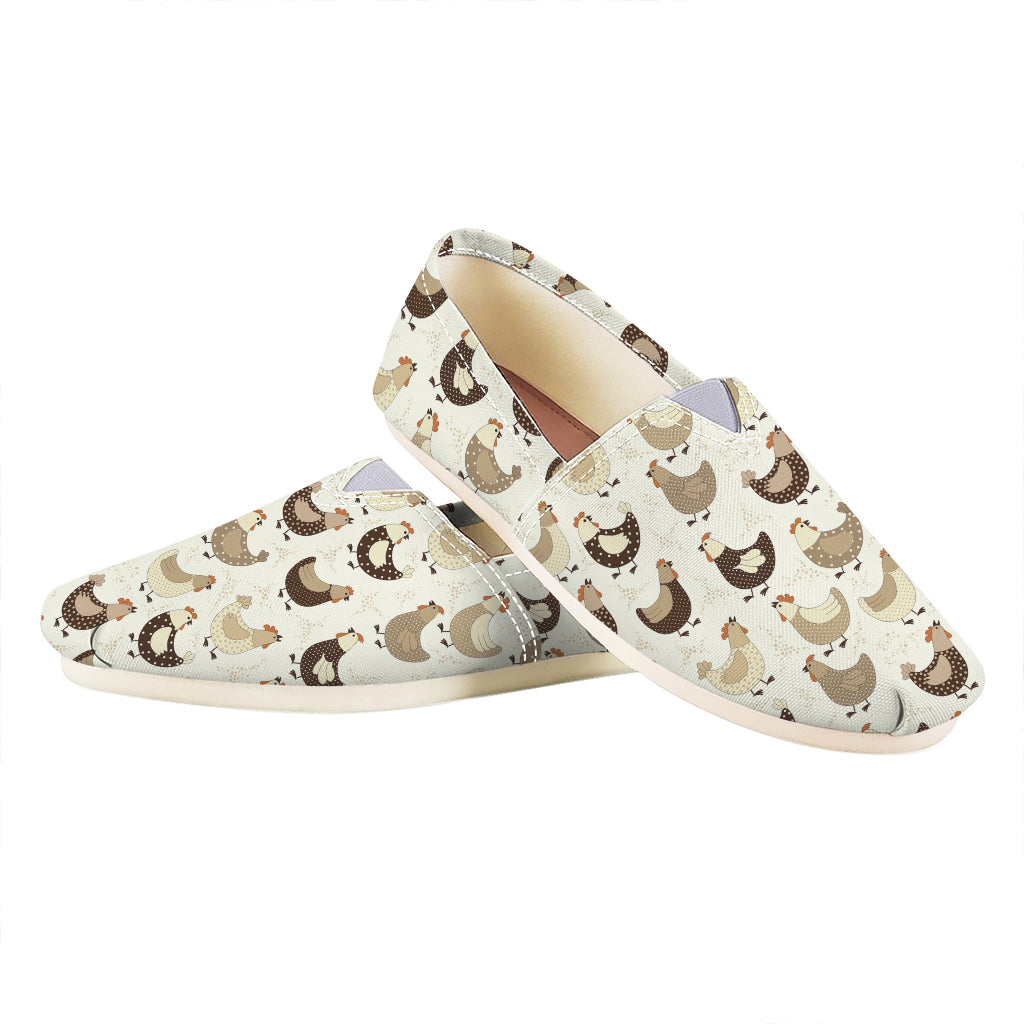 Cute Chicken Pattern Print Casual Shoes