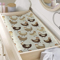 Cute Chicken Pattern Print Changing Pad Cover