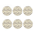 Cute Chicken Pattern Print Coaster Set