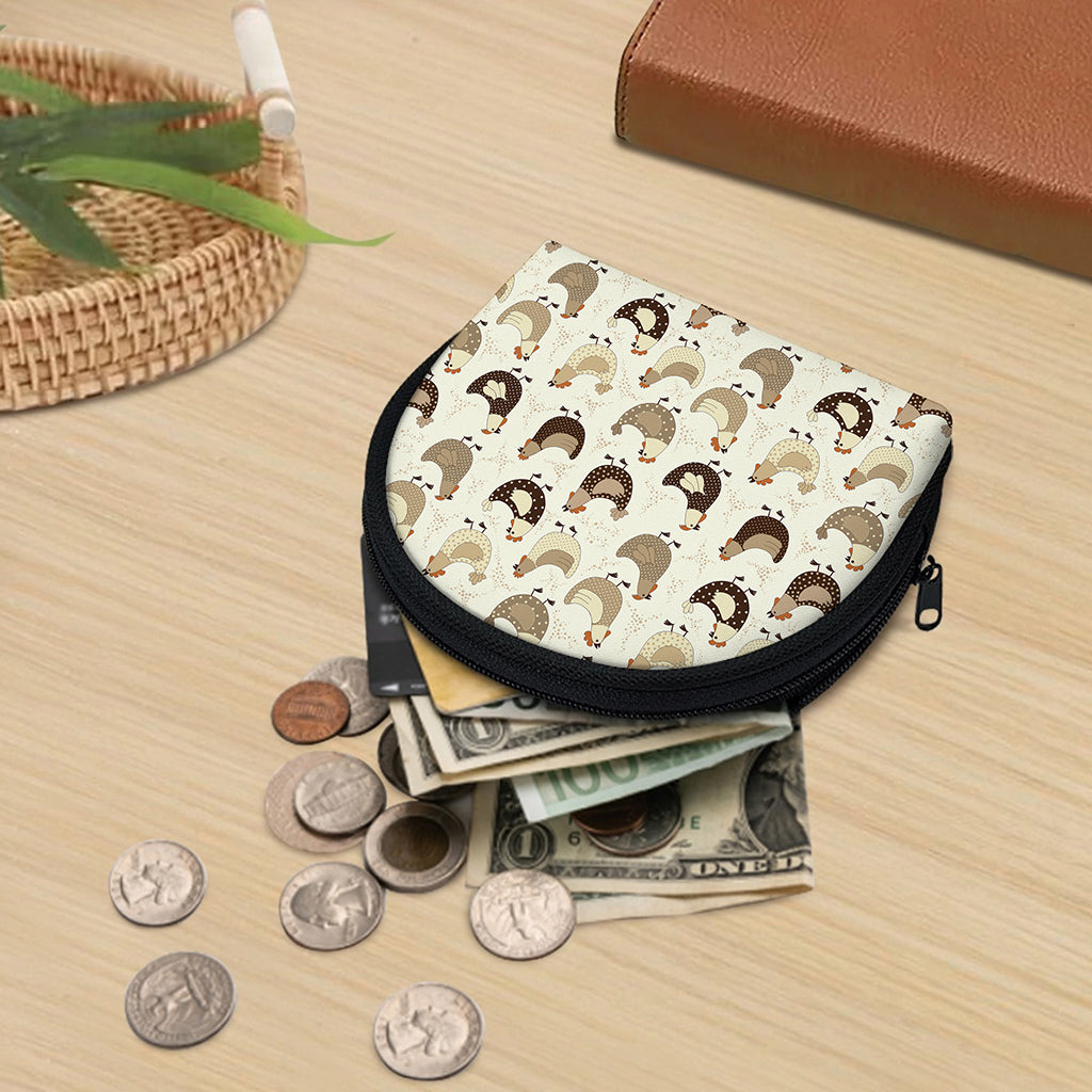 Cute Chicken Pattern Print Coin Purse