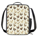 Cute Chicken Pattern Print Crossbody Lunch Bag