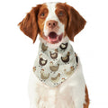 Cute Chicken Pattern Print Dog Bandana