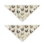 Cute Chicken Pattern Print Dog Bandana
