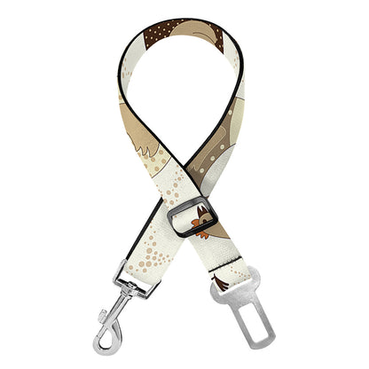 Cute Chicken Pattern Print Dog Seat Belt