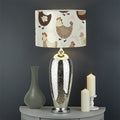 Cute Chicken Pattern Print Drum Lamp Shade