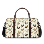 Cute Chicken Pattern Print Duffle Bag
