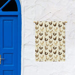Cute Chicken Pattern Print Garden Flag