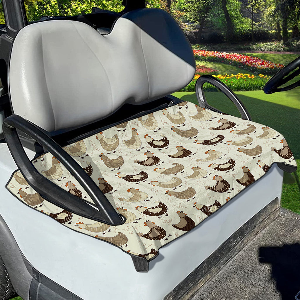 Cute Chicken Pattern Print Golf Cart Seat Cover