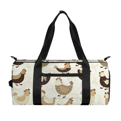 Cute Chicken Pattern Print Gym Bag