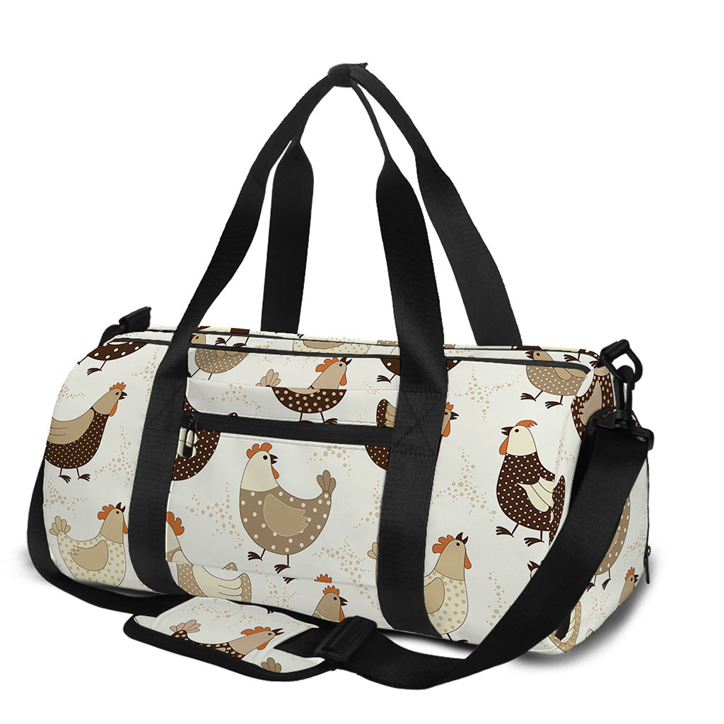 Cute Chicken Pattern Print Gym Bag