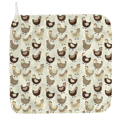 Cute Chicken Pattern Print Hand Towel