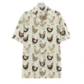 Cute Chicken Pattern Print Hawaiian Shirt