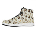 Cute Chicken Pattern Print High Top Leather Sneakers